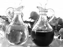 oil and vinegar oil and vinegar bottles , close up