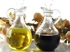 oil and vinegar oil and vinegar bottles , close up